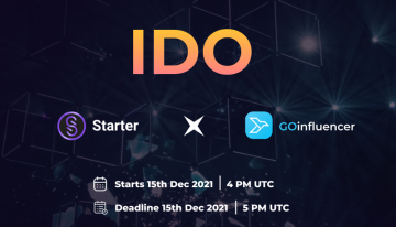 GOinfluencer announces their 3rd IDO with Starter