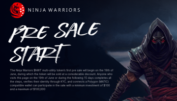 Ninja Warriors Meta: Revolutionary P2E Game To Begin Another Round of Token Pre-Sale