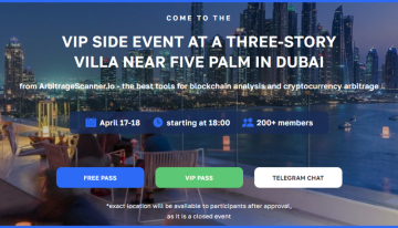 ArbitrageScanner – Exclusive Side Event in Dubai. Best Cryptocurrency Trading Tools – How to make money on the crypto bull market?